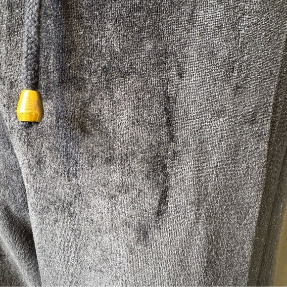 Black Velvet Drawstring Pants - Picture 4 of 9